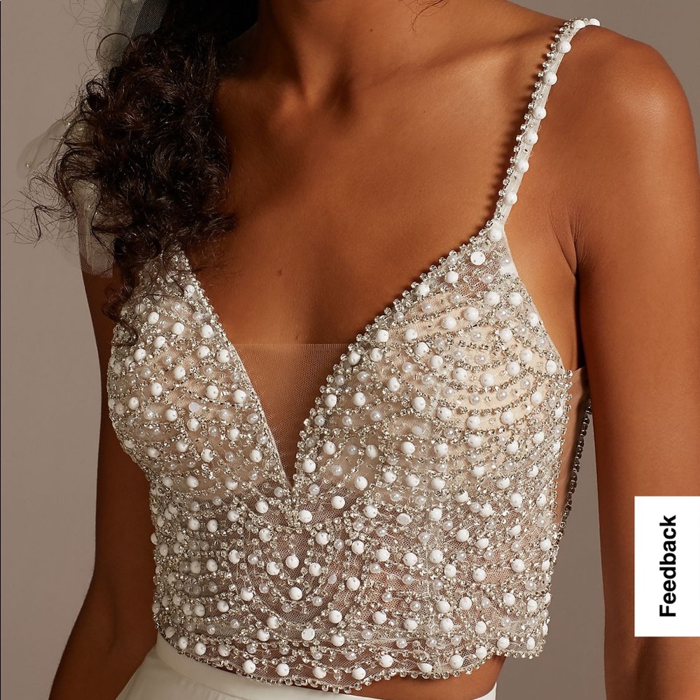 Embellished Spaghetti Strap Wedding Separates Top
DB STUDIO - DS150791